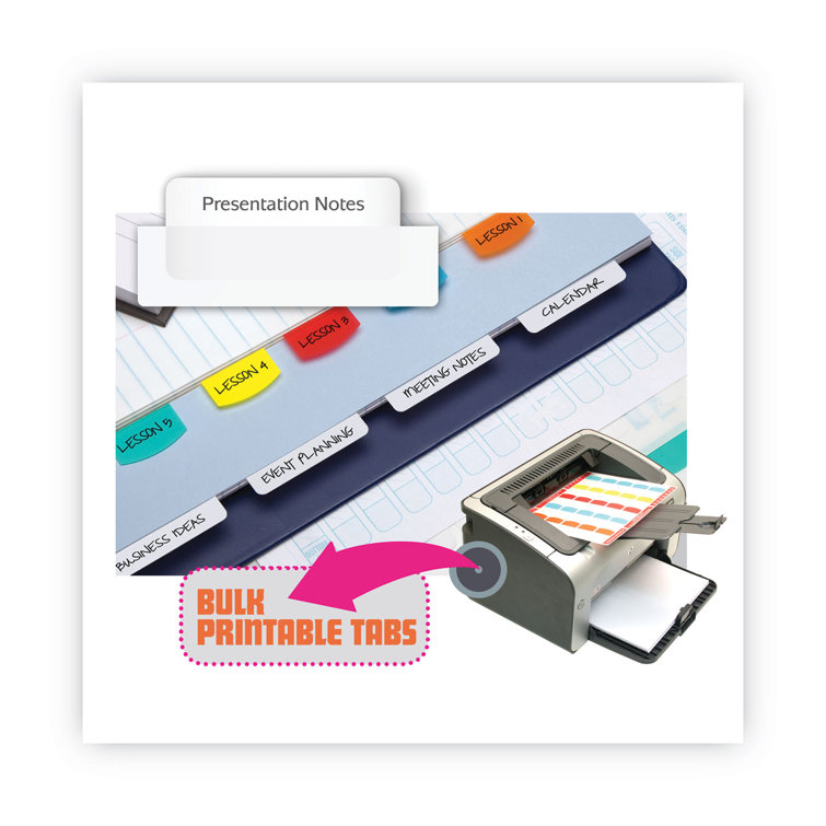 REDITAG CORPORATION RediTag® Printable Laser Index Tabs Plastic File